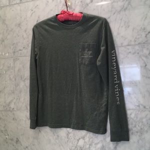 Vineyard vines green long sleeve shirt-